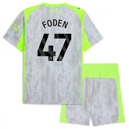Maglia Manchester City Foden 47 Bambino Terza Divisa 2025-26 Maglia Manchester City Foden 47 Bambino Terza Divisa 2025-26